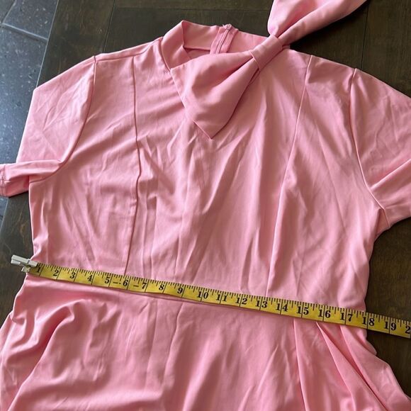 Elegant Strechy Peplum Bodycon Short Sleeve Work Dresses Bow Club Ruffle… - Picture 7 of 11